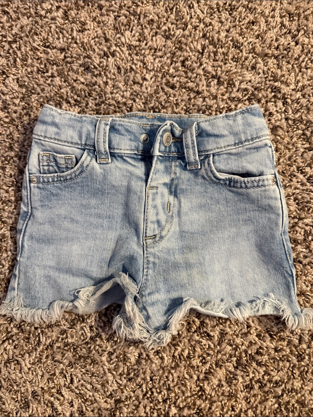 Cat & Jack Light Blue Distressed Denim Shorts